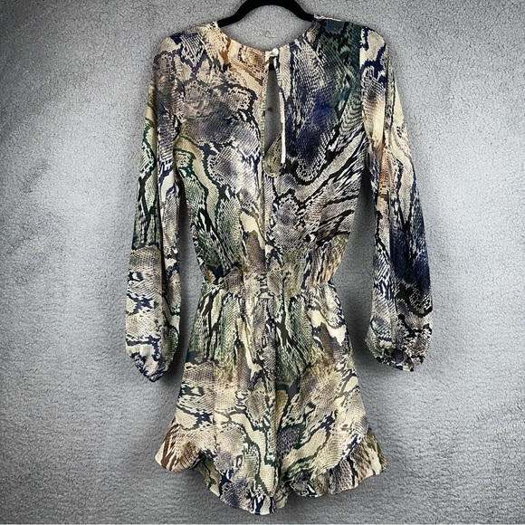 Show Me Your Mumu Jumpsuit Womens X-Small Cream Multicolor Rocky Romper Rioconda - Picture 3 of 14